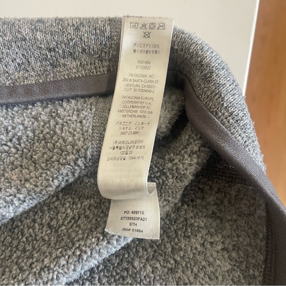 Patagonia Heather Gray Fleece Jacket - Picture 7 of 7